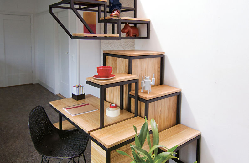 a man standing on a staircase.