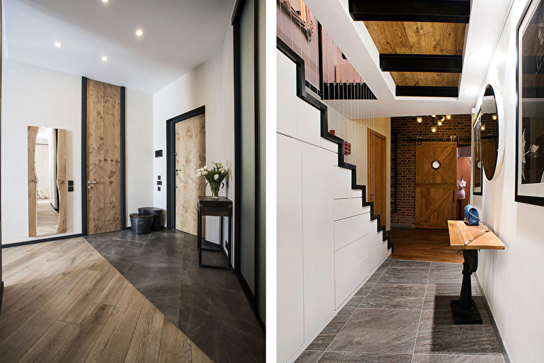 A glass staircase in a home.