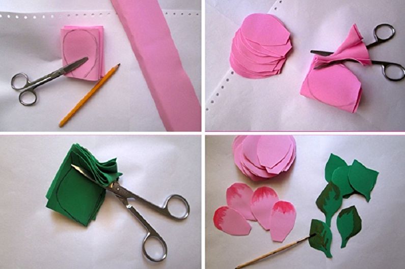 How to make paper roses.